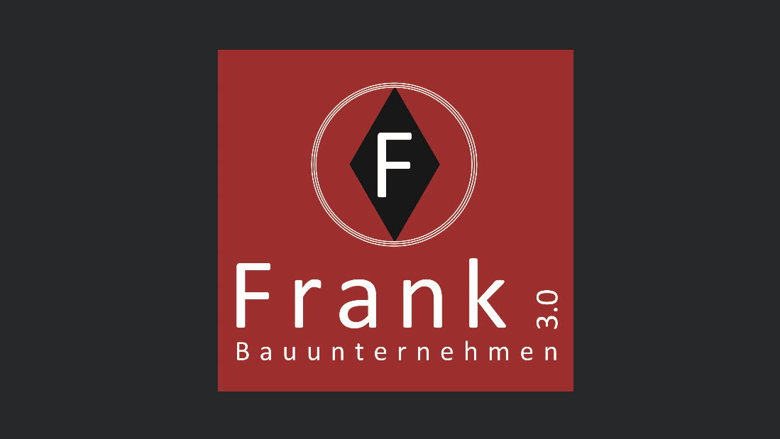 Offizielles Logo der Bauunternehmensfirma "Frank"